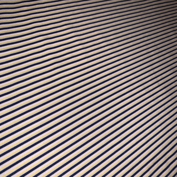 RLX Ralph Lauren Golf Black Navy Stripe Performance Polo Shirt Wicking M NO LOGO - Picture 3 of 7